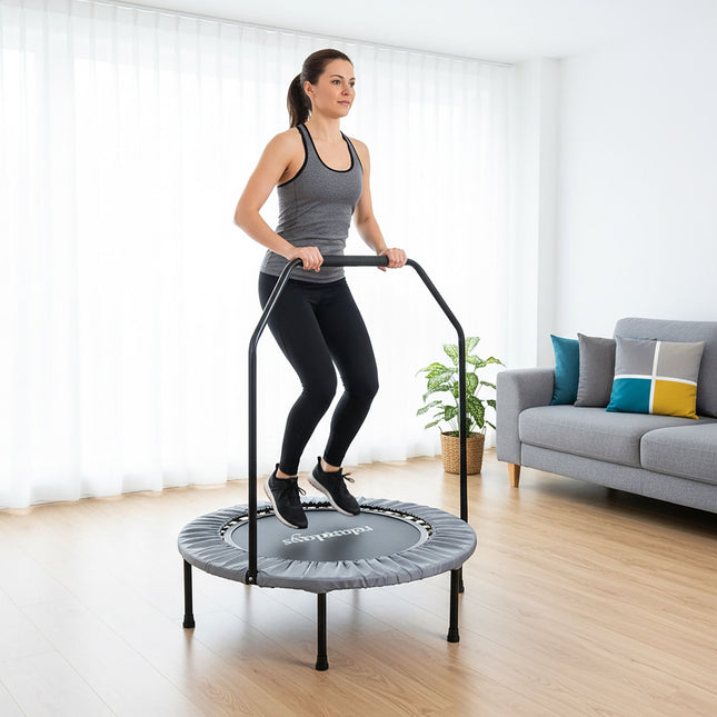 Mini trampolína s bezpečnostní tyčí, průměr 102 cm