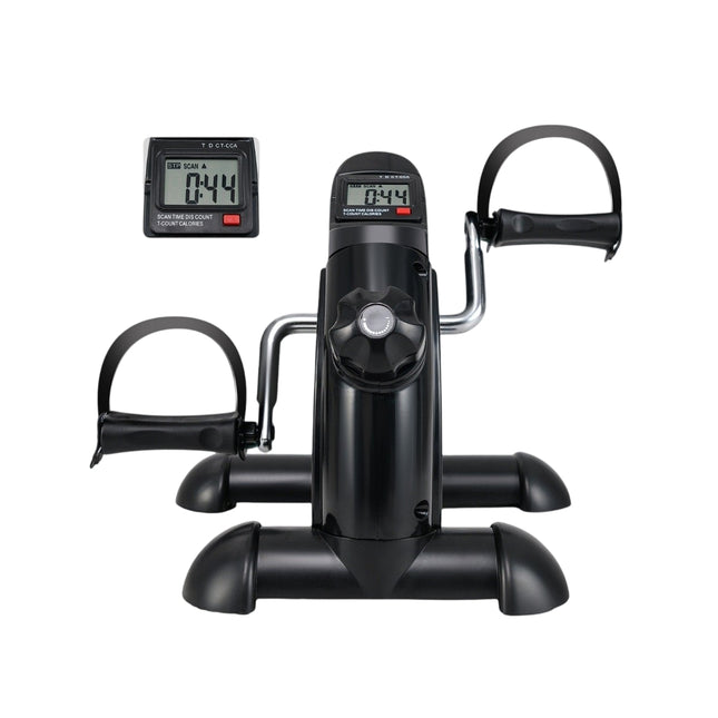 Mini fitness rotoped trenažér paží a nohou s nastavitelným odporem černý
