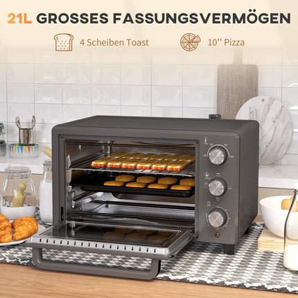 Minitrouba 21L – 1400W, časovač a regulace teploty, nerez