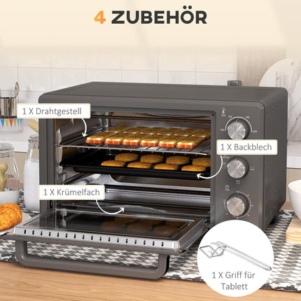 Minitrouba 21L – 1400W, časovač a regulace teploty, nerez