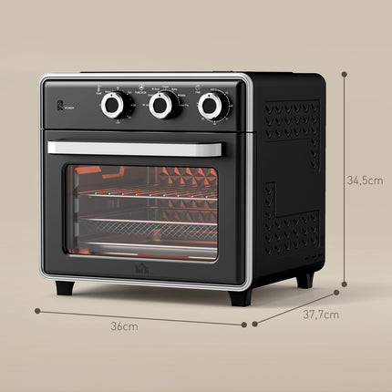 Minitrouba s horkovzdušnou fritézou, 20L, časovač, 1400W, kov