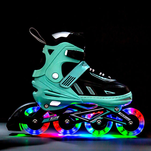 Mint LED Inline Skates, Maat XL (43-45)