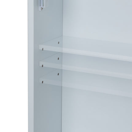 Mirror cabinet with towel holder