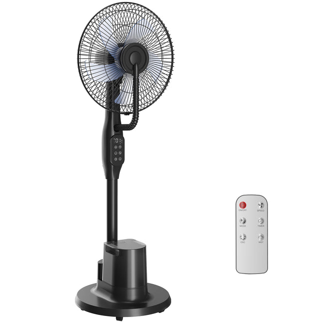 Nebel-Standventilator, 70°-Oszillation, 3 Geschwindigkeiten, 3,5-Liter-Tank