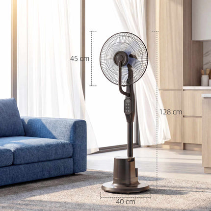 Stojanový ventilátor s mlžením, oscilace 70, 3 rychlosti, nádržka 3.5L