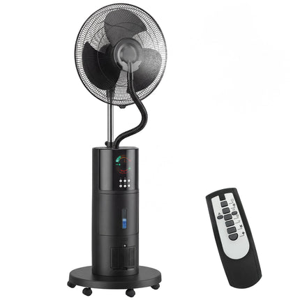 Stojanový ventilátor s mlžením a dálkovým ovládáním, nádržka 2.3L, 3 rychlosti