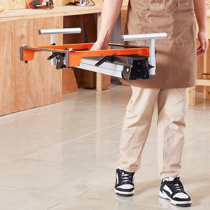 Miter Saw Stand, 300 lb Steel Folding Adjustable Height
