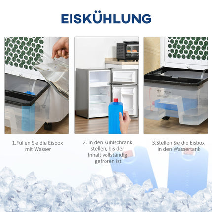 Přenosná klimatizace se zvlhčovačem a dálkovým ovládáním, 600W