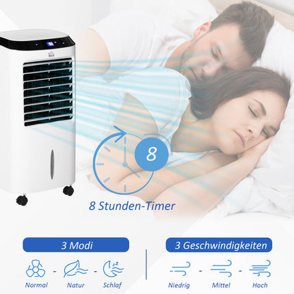 Přenosná klimatizace se zvlhčovačem a dálkovým ovládáním, 600W