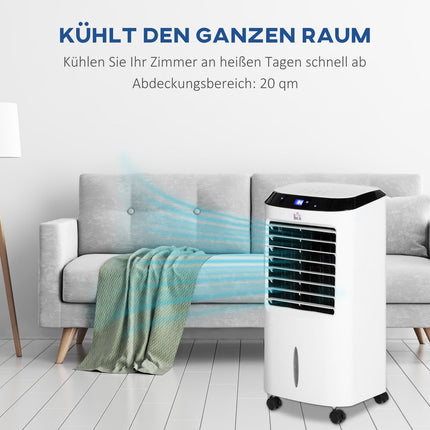 Přenosná klimatizace se zvlhčovačem a dálkovým ovládáním, 600W