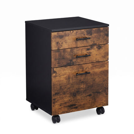 Mobile Cabinet with 3 Drawers, Brown – 57.5x40x40 cm