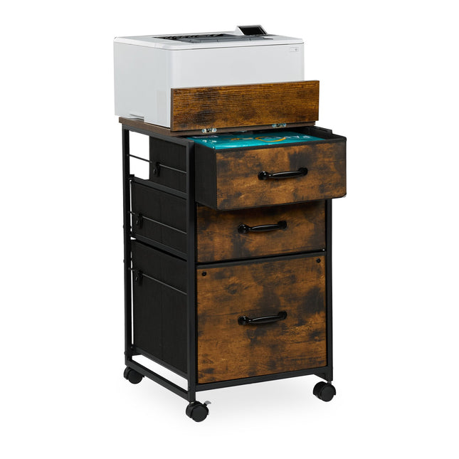 Rollcontainer mit 3 Schubladen im Industrial Style