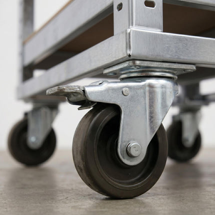 Mobile Metal Shelving Unit – Heavy-Duty Steel, Adjustable