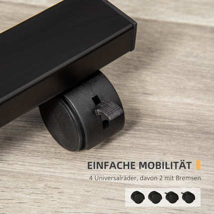 Mobiles tragbares Stativgestell, höhenverstellbar, schwarz