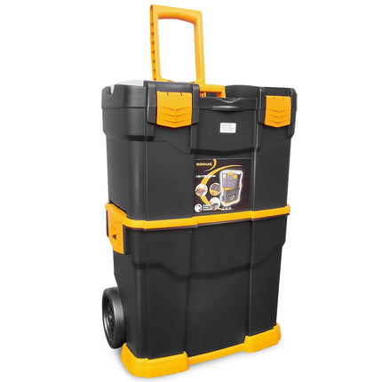 Mobilní box na nářadí s kolečky, stohovatelný design 3v1