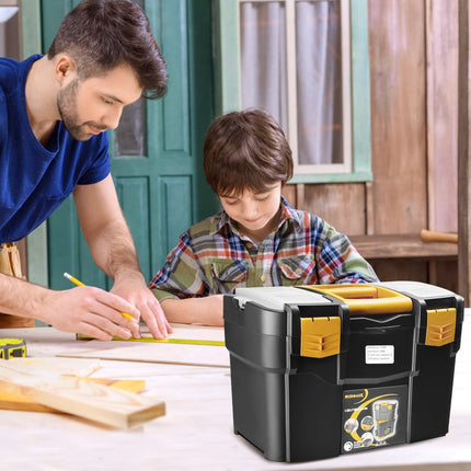Mobilní box na nářadí s kolečky, stohovatelný design 3v1