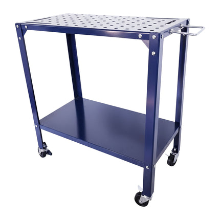 Mobile Welding Table with Perforated Steel Top