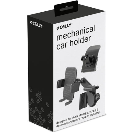 Držák na mobil pro Tesla Model X, Y, 3, S – na displej + palubní desku