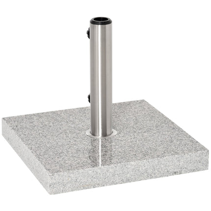 Umbrella base in marble, 28 kg stand in stainless steel