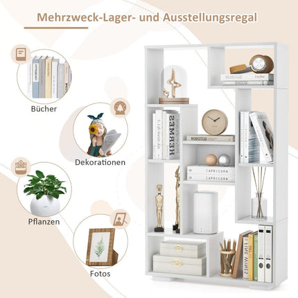 Modern Bookshelf with Open Shelves & Anti-Tip Design