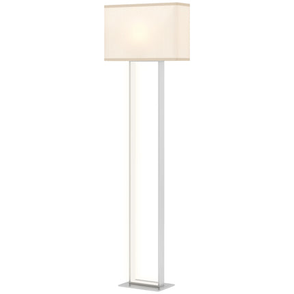 Moderní stojací lampa, nastavitelný jas, lněné stínidlo
