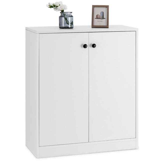 Modern wit dressoir - 2 deuren, 3 planken, opbergkast