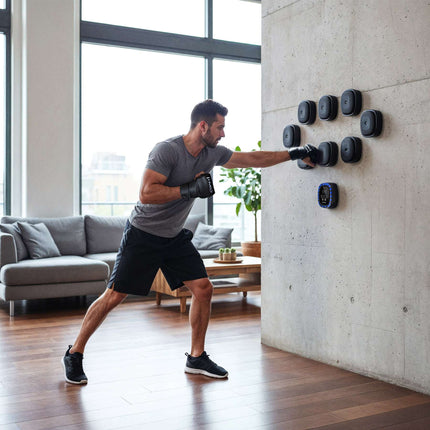 Modulární boxovací stěna s Bluetooth a MMA rukavicemi