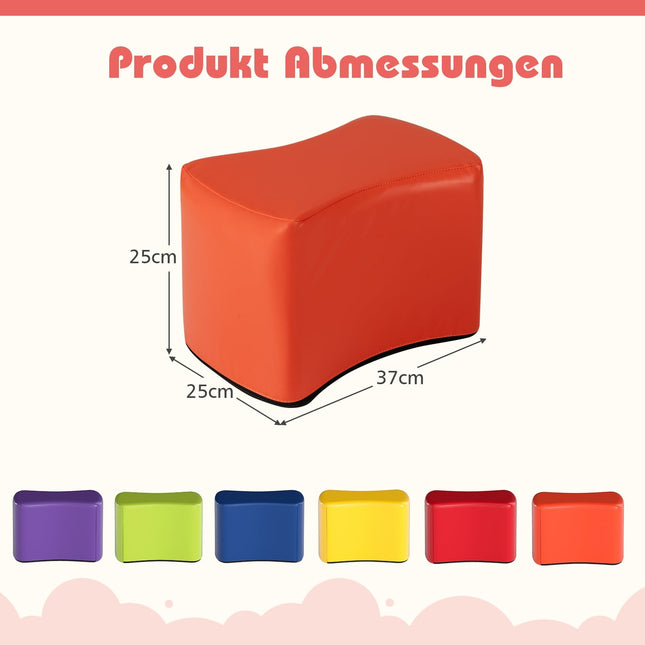 Modulární dětské stoličky, 6 barevných potahů z koženky