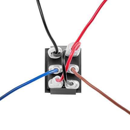 Momentary DPDT Rocker Switch, 6-Pin, (ON)-Off-(ON), Polarity Reversing