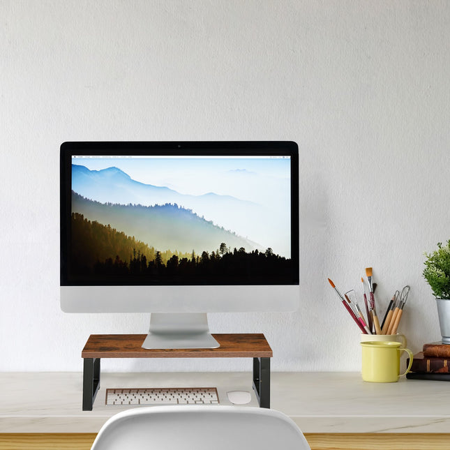 Podstavec pod monitor – ergonomický, industriální design, organizér na stůl