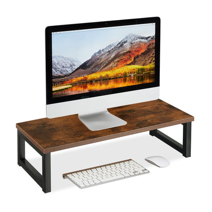 Podstavec pod monitor – ergonomický, industriální design, organizér na stůl