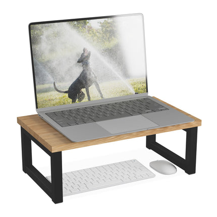 Podstavec pod monitor s úložným prostorem – industriální design