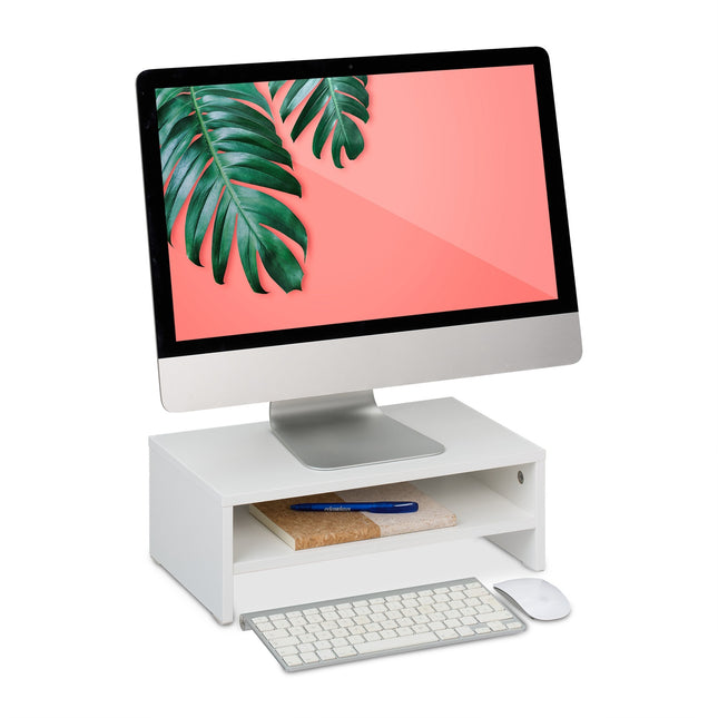 Podstavec pod monitor s úložnou policí – ergonomický, úsporný