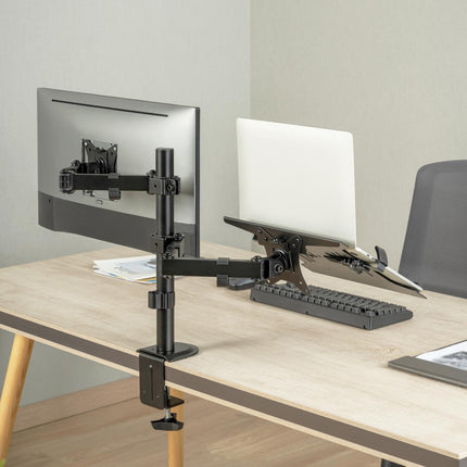 Držák monitoru 17-32" s držákem na notebook/tablet 10-15.6"