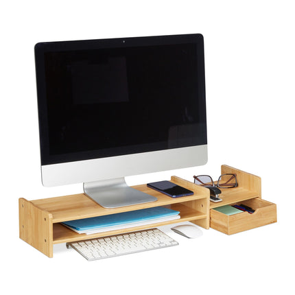 Podstavec pod monitor z bambusu