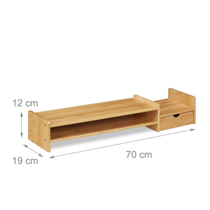 Podstavec pod monitor z bambusu
