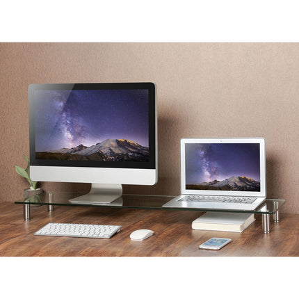 Podstavec pod monitor ze skla/kovu, 1 m
