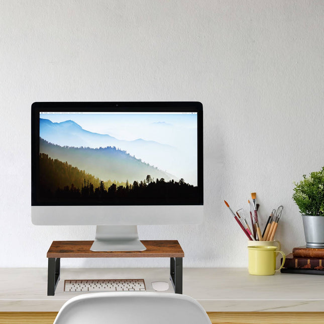 Podstavec pod monitor v industriálním designu