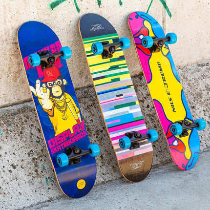 Monkey Skateboard, 31" esdoorn deck, dubbele kick