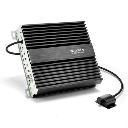Monoblock Car Amplifier 1200W RMS, Class D, Remote Bass