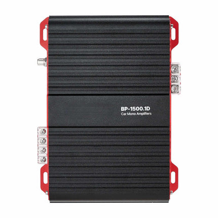Monoblock Car Amplifier, 1500W RMS, Class D, Remote Bass