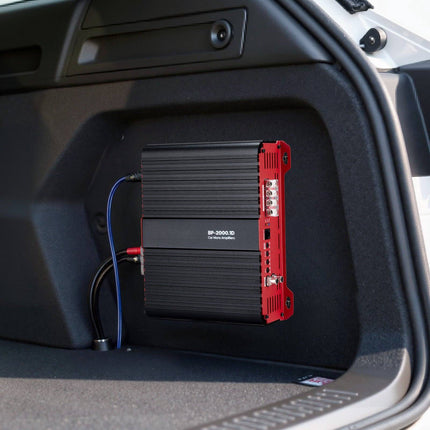 Monoblock Car Amplifier 2000W RMS, Class D, Remote Bass