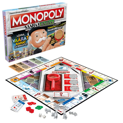 Desková hra Monopoly Crooked Cash (ve finštině)