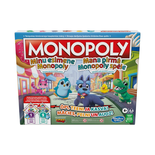 Desková hra Monopoly My First Monopoly (v estonštině a lotyštině)