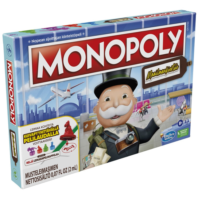 Monopoly Board Game World Tour (In Finnish Lang.)