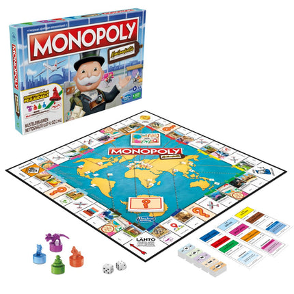 Desková hra Monopoly World Tour (ve finštině)