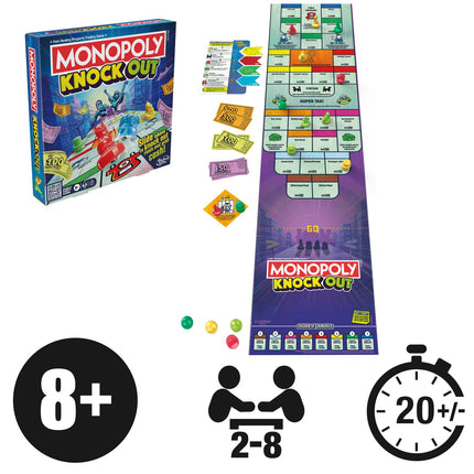Desková hra Monopoly Knockout (v angličtině)
