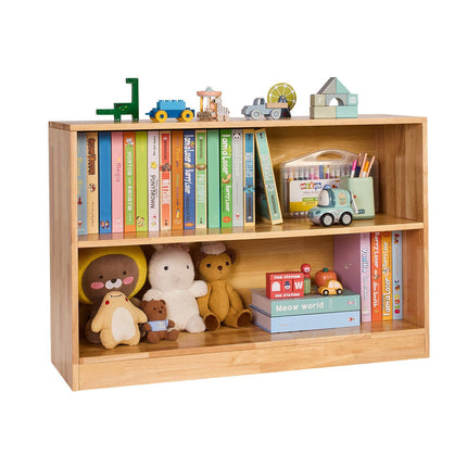 Montessori Bookshelf, 870mm Wide, 2-Tier, Brown