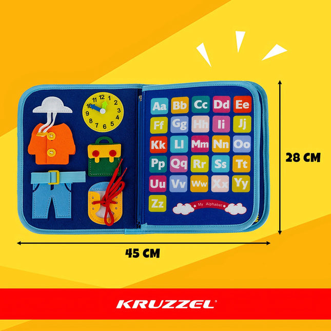Montessori senzorická kniha – naučné aktivity 7v1