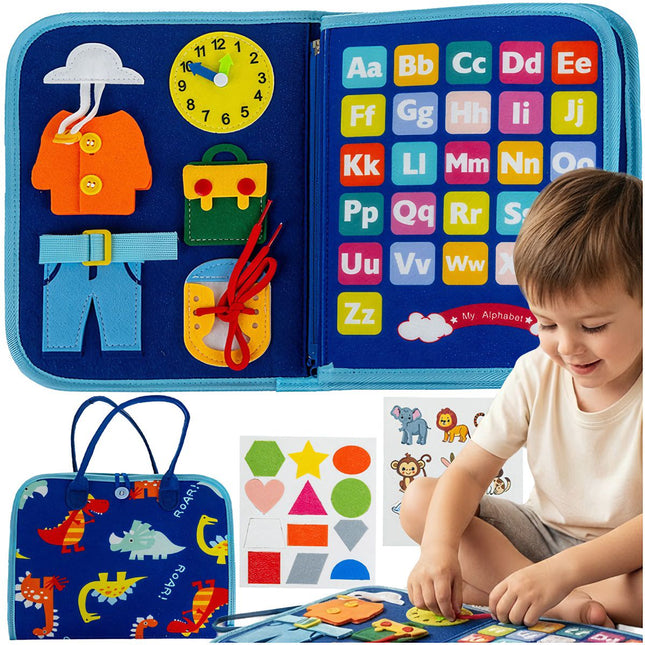 Montessori senzorická kniha – naučné aktivity 7v1